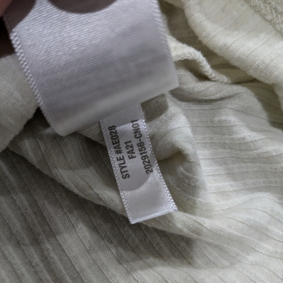 Madewell Ribbed Long Sleeve Turtleneck Top Small - Picture 3 of 6